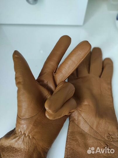Перчатки кожаные