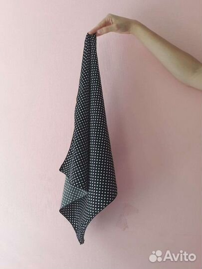 Платок,шарфик в горошек, на шею