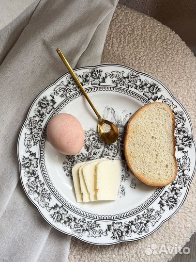 Тарелка керамическая белая 22,5 см