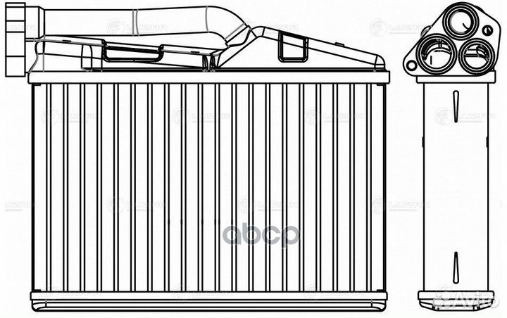 Радиатор отоп. для а/м BMW 5 (E39) (95) /X5 (E5