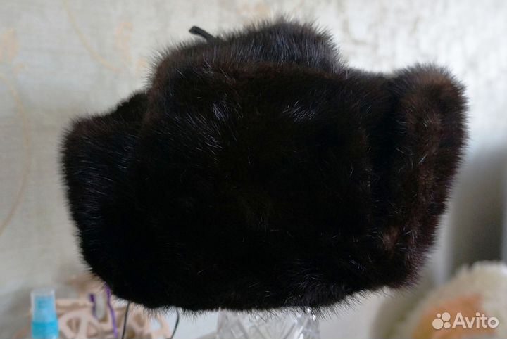 Шапка-ушанка норковая мужская