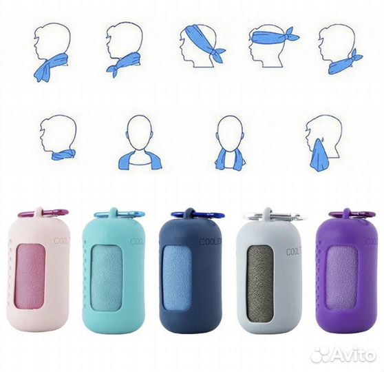 Полотенце быстросохнущее охлаждающее для спортзала