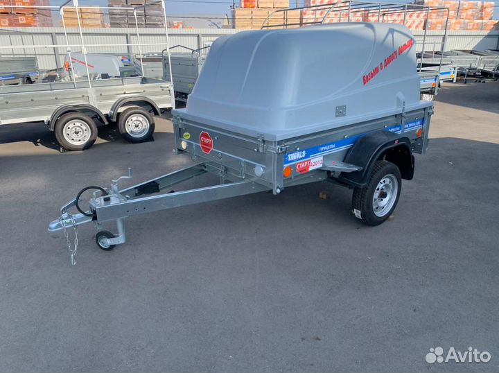 Прицеп 2,0/1,3 с пластиковой крышкой