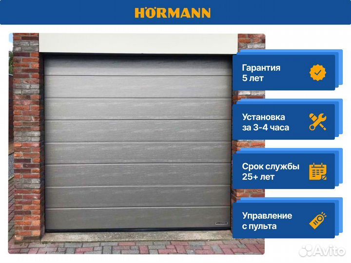 Секционные ворота Hormann в наличии на складе