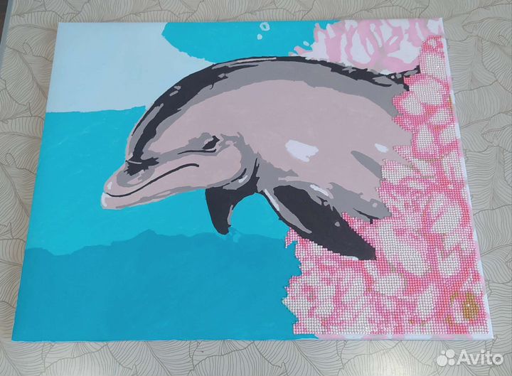 Картина стразы, краски