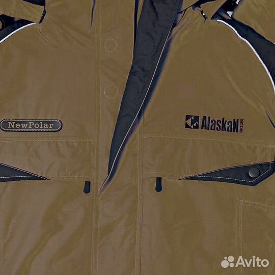 Теплый зимний костюм Alaskan NewPolarM хаки разм S