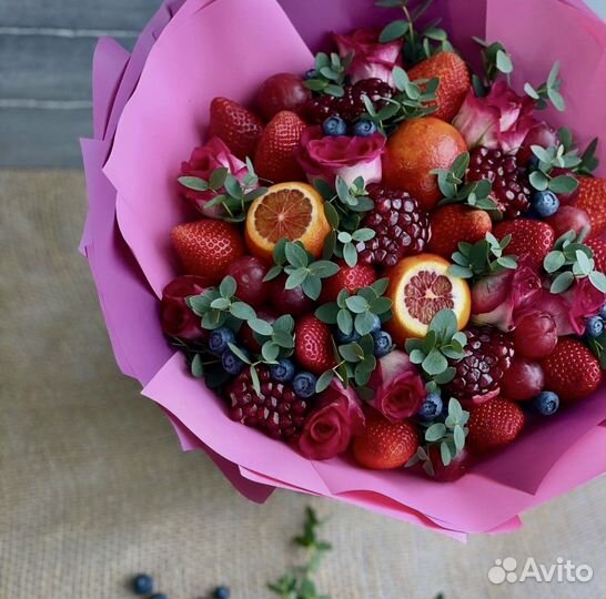 Съедобные букеты/фруктовые/ягодные/ореховые