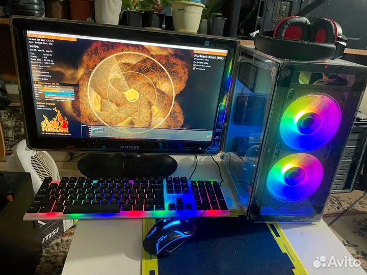 Компьютер в полном сборе для игр, учебы