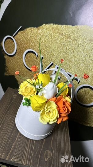 Букет из мыла,букет из мыльных цветов