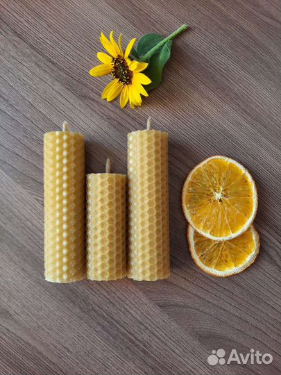 Медовые свечи. Ручная работа