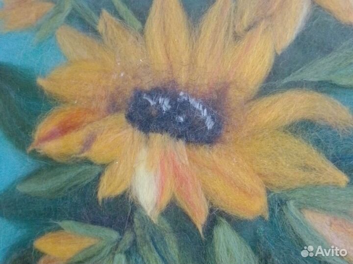 Картина шерстяная