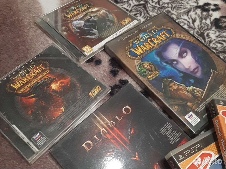 Игры WoW, Diablo 3, PsP