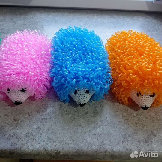 Детские мочалки ручной работы