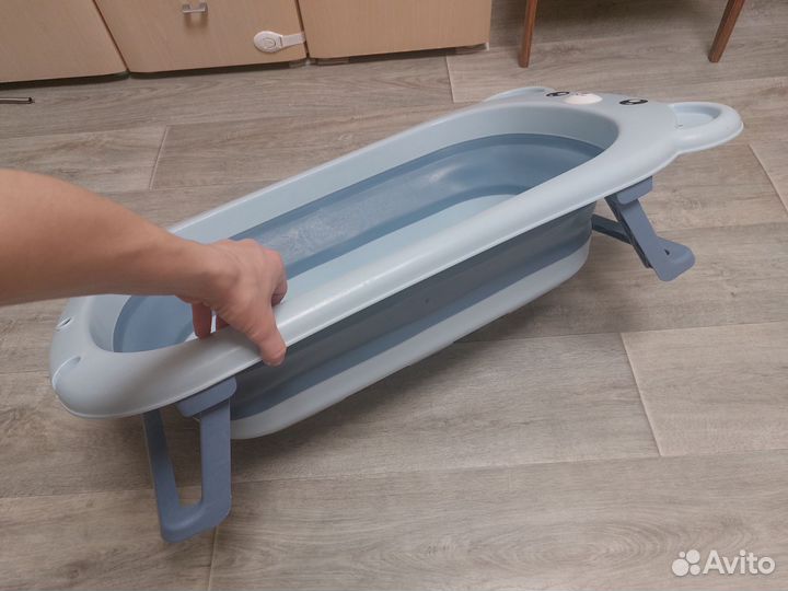 Ванночка для купания складная +стульчик