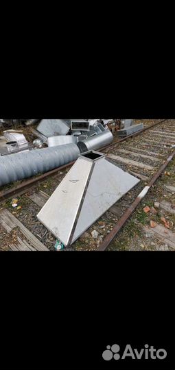 Зонт вытяжной из нержавеющей стали(в плёнке)