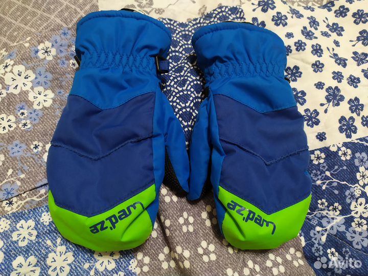 Зимние тёплые варежки краги на 3-4 года Wedze