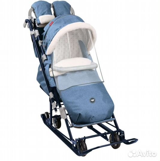 Супер Сани Ника Детям 7-8К Синий джинс