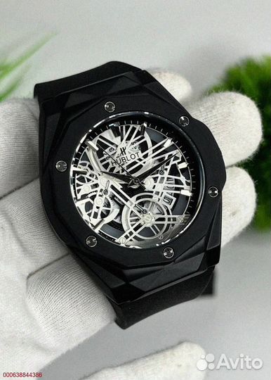 Наручные часы Hublot WHB3 чёрные (Арт.77072)