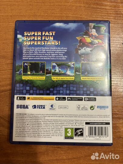 Игра на ps5 Sonic superstars