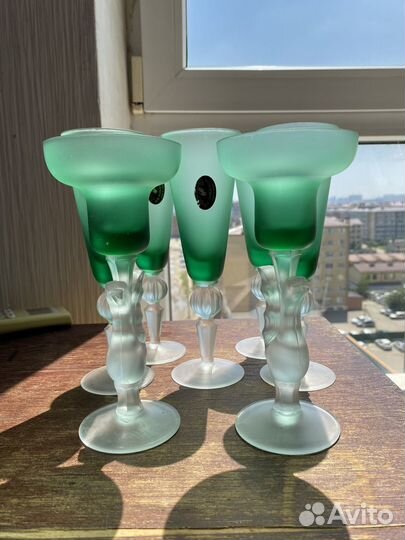 Хрустальные фужеры гусь хрустальный