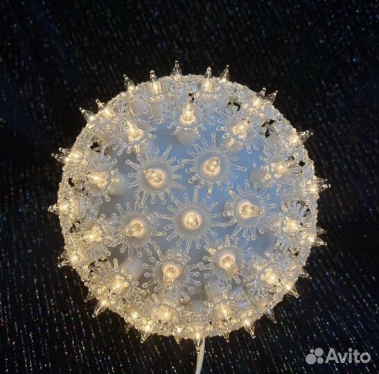 Светильник в форме шара новогодний