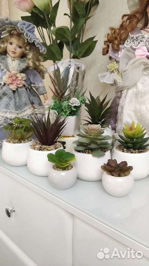 Кактус декоративный (искусственный, не живой)