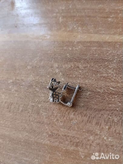 Серьги детские серебро