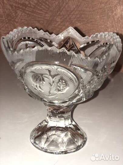Конфетница хрусталь