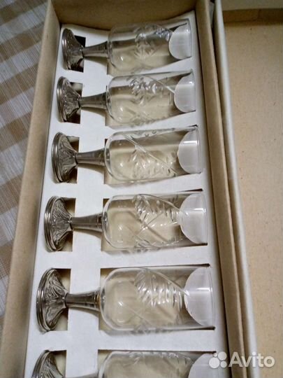 Хрустальные рюмки на ножке СССР