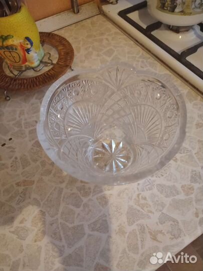 Салатник хрусталь