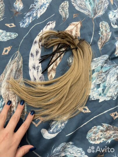 Волосы натуральные блонд