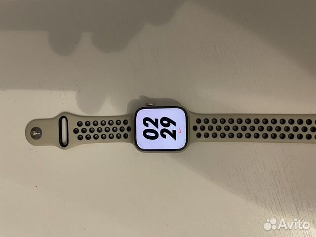 Часы apple watch 7 45 mm starlight