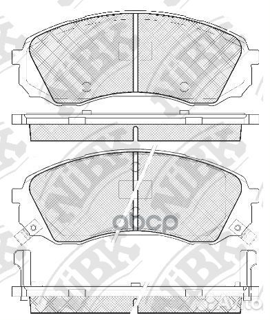 Колодки торм.пер. PN0458 NiBK
