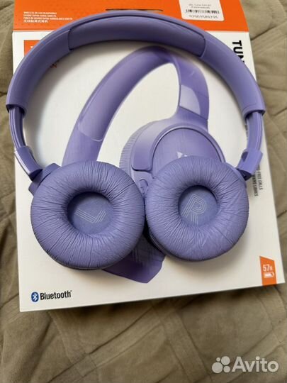 Беспроводные наушники jbl tune 520bt, фиолетовые