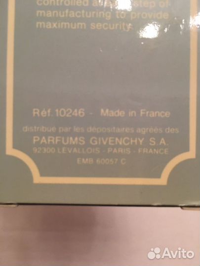 Туалетная вода винтаж givenchy