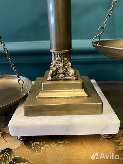 Весы Антикварные большие. Бронза