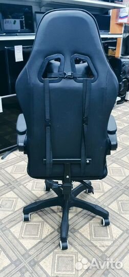 Игровое кресло с механизмом качания (Черное)