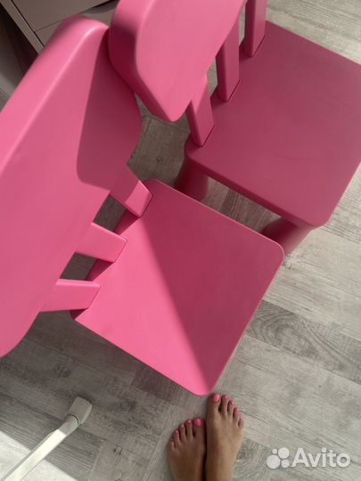 Детский стол и стул IKEA