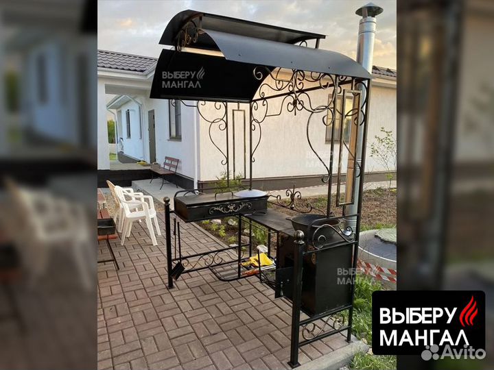 Мангальная с крышей
