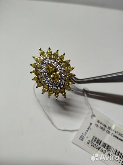 Кольца серебро с камнями