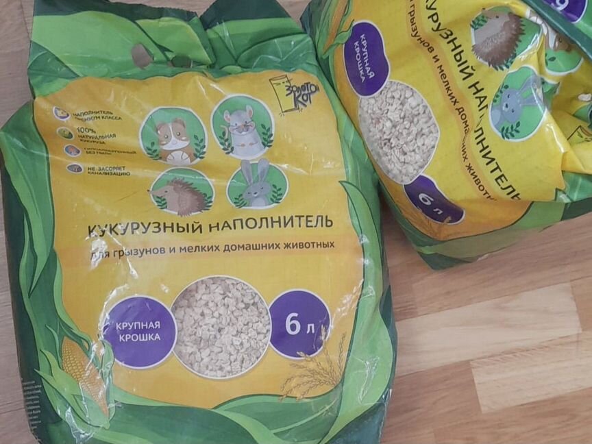 Кукурузный наполнитель Золотой Кот