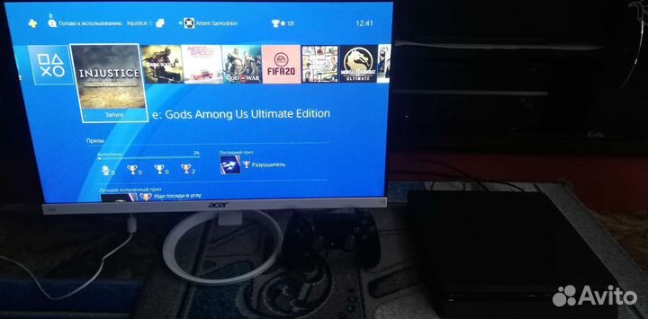 Sony playstation 4 slim+более 25 игр