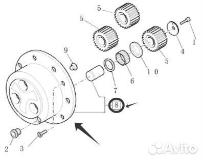 Корпус планетарного редуктора Caterpillar 422