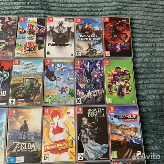 Игры для nintendo switch, картриджи