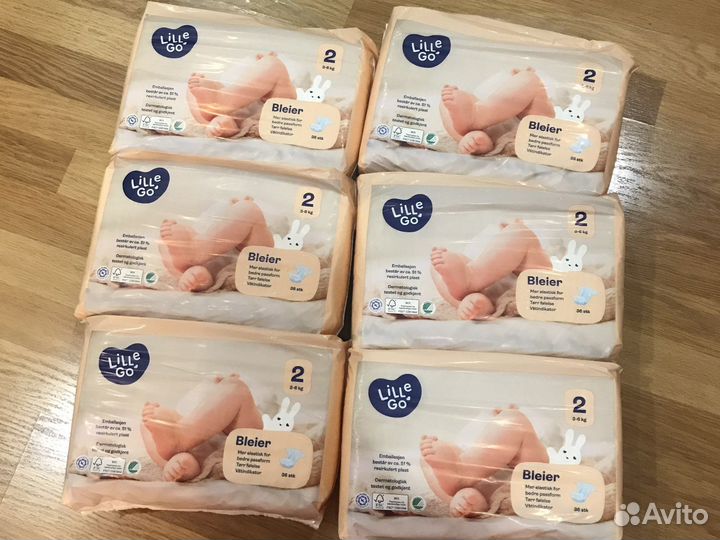 Подгузники из Норвегии lille go bleier Pampers