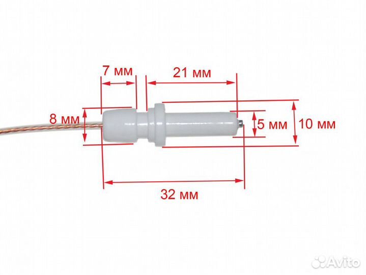 Свеча розжига плиты gefest (gefest-5, 750мм)