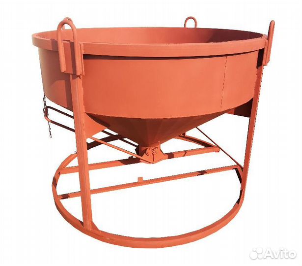 Бадья для бетона низкая бн-1,5 лоток (мк Подъем)