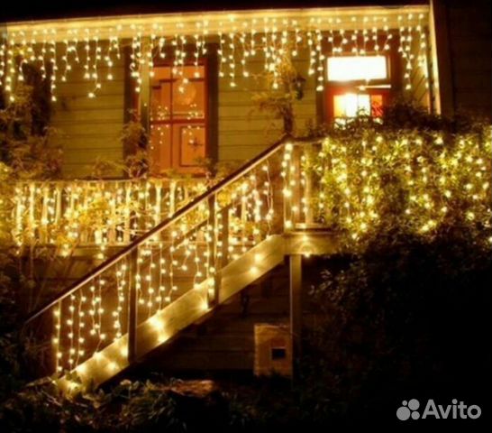 Гирлянда уличная бахрома