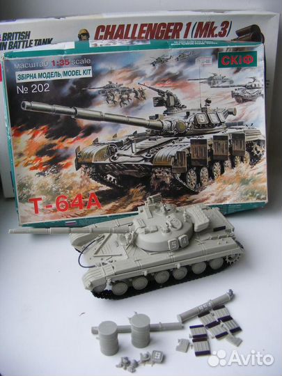 1:35 танки challenger и Т64