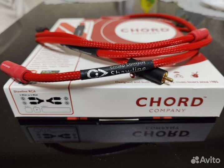 Кабель межблочный Chord Company Shawline 2rca 1м